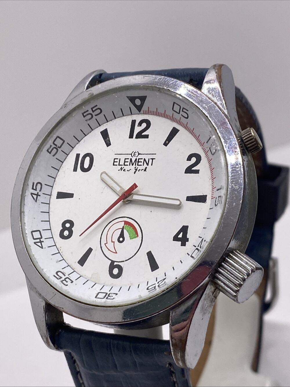 Element New York Mens Watch Works New Battery
